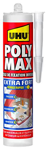 UHU Polymax extra fuerte invisible- Sellador/pegamento de fijación SMP para pegar