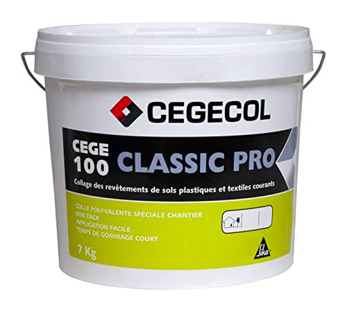 SIKA CEGECOL CEGE 100 CLASSIC PRO, pegamento acrílico listo para usar para revestimientos de suelos plásticos y textiles comunes