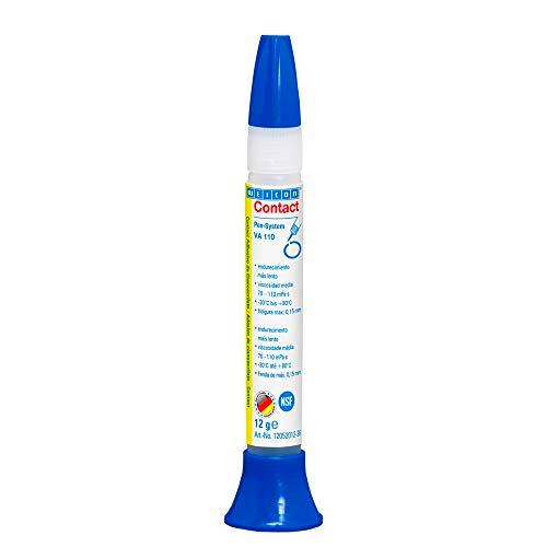 WEICON Contacto VA 110 Adhesivo cianocrilato 12 g para las zonas NSF sensibles