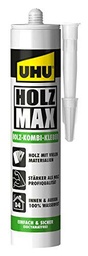 UHU madera pegamento Max sin disolventes, cartucho con 380 g
