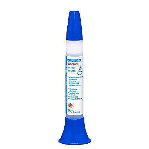 WEICON Contact VA 8406 Adhesivo cianoacrilato 30g para gomas y plásticos