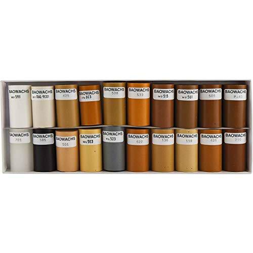 bao 100/A weichwachs Blanco de Negro 20 mitad de barras