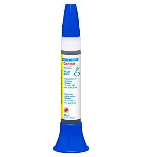 WEICON Contact VA 30 Adhesivo Cianoacrilato Negro 30g para Caucho y Plásticos