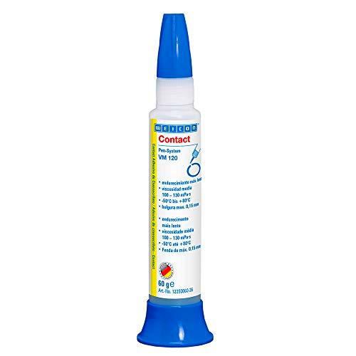WEICON Contact VM 120 Adhesivo cianoacrilato 60g, Para de metales de todo tipo