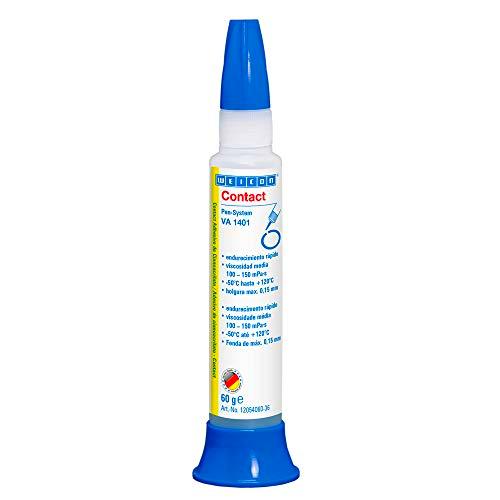 WEICON Contact VA 1401 Adhesivo cianoacrilato 60g para gomas y plásticos