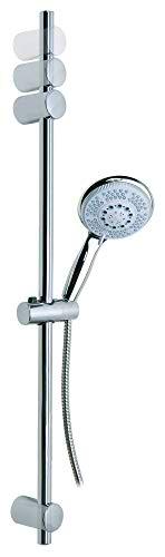 Tesa Spaa - Juego de barra y alcachofa de ducha (cromada