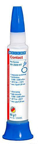 WEICON Contact VA 2500 HT Adhesivo cianoacrilato 60g para Caucho y Plásticos