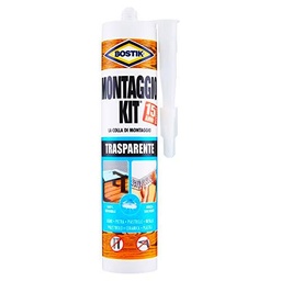 Bostik - Kit de montaje transparente, cartucho de 310 g