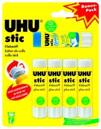 UHU 45275, Barras de pegamento, Amarillo, 4 barras y 1 Magico barra ( 5x8.2 gr)