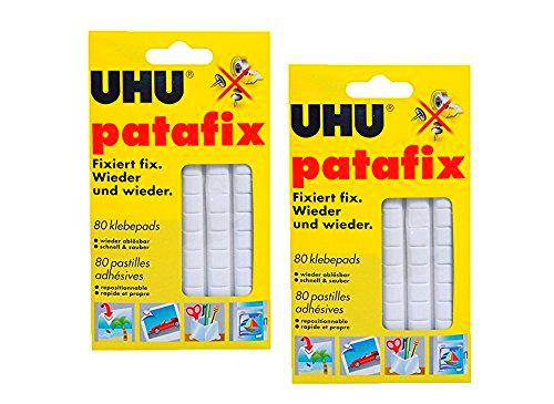 UHU - Almohadillas adhesivas despegables (2 x 80 unidades)