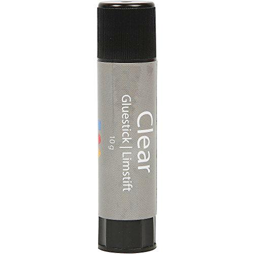 Barra de pegamento transparente, 10 g, redonda, 1 unidad