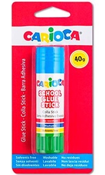 Carioca 42933 - Barra de pegamento lavable sin disolventes, multicolor