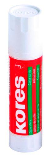 Pegamento en barra Kores, sólido, lavable, no tóxico