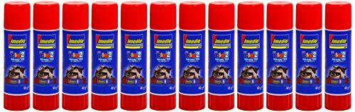 Imedio 6304628 - Pegamento barra 40 gramos, 12 unidades