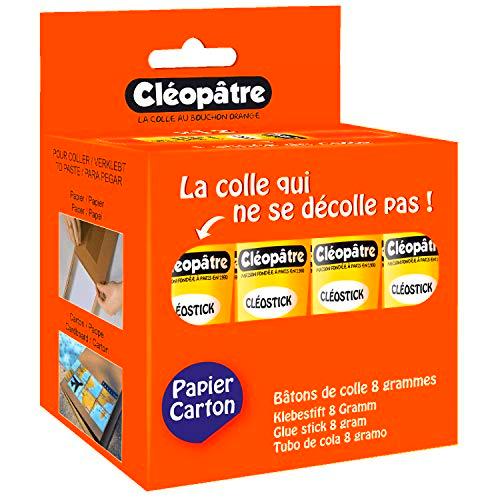 Cleopatra cléo' Stick caja de 12 barras de pegamento 8 G transparente