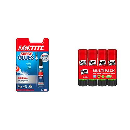 Loctite Super Glue-3 Original, adhesivo transparente
