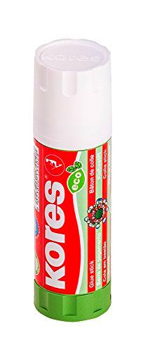 Kores Eco - Barra de pegamento sólida, lavable, no tóxico