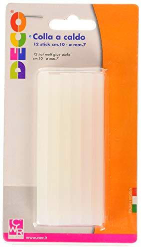 Deco TG02M, Stick pegamento a cálido, 10 x 0.7 cm, Blister 12 unidades