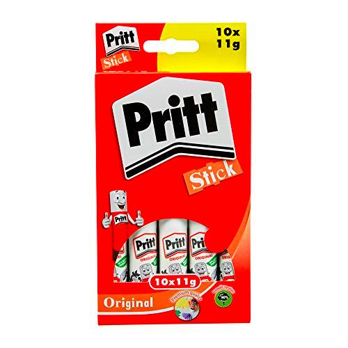 Pritt Stick Glue Solid Washable Non-toxic Standard 11g Ref 1456040 [Pack of 10]