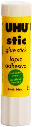 UHU Stick - Pegamento adhesivo (21 g) paquete de 12, amarillo