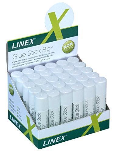 Linex 400037835 30 Calidad klebstifte 8 G sin disolventes y Soluble para manualidades para niños Universal y perfecto klebend
