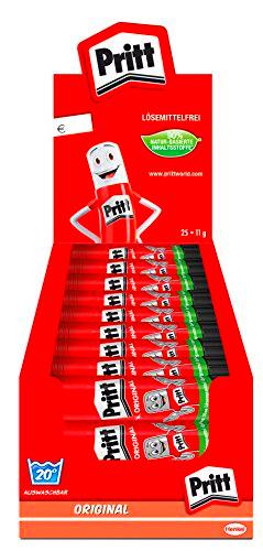 Pritt PKS11 Kartondisplay pluma con un 25 original Klebestiften 11 g
