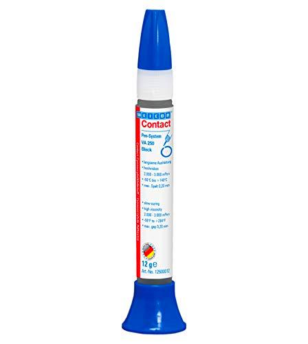 WEICON 12600012 Contact VA100 | tubo pequeño 12g | transparente | pegamento universal de cianoacrilato