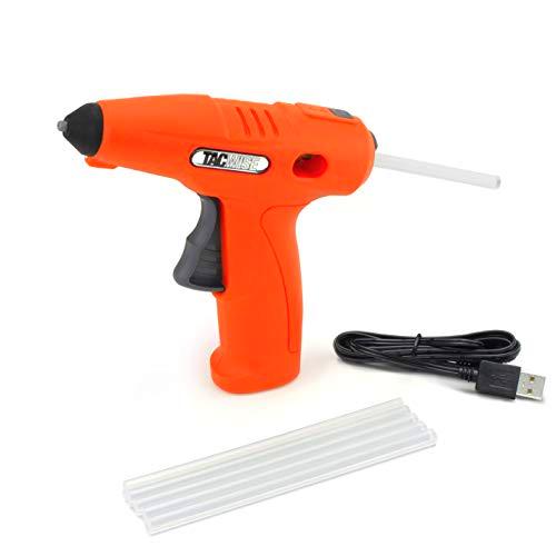 Tacwise 1558 Pistola Encoladora a Batería de Litio de 4V, Naranja