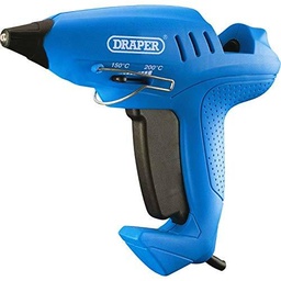Draper 83661 Storm Force calor variable pistola de pegar con seis pegamento (400 W), color azul