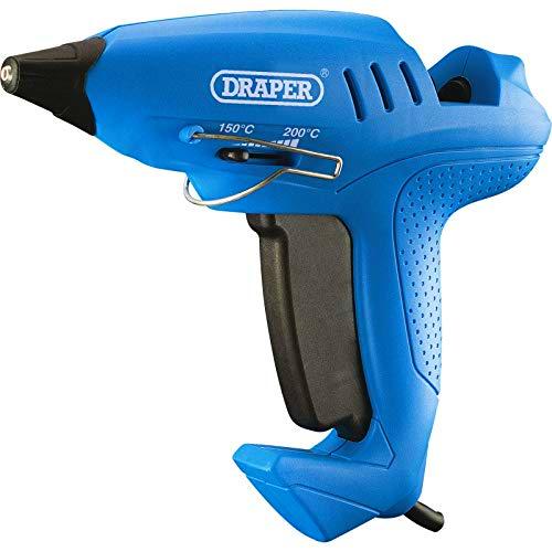 Draper 83661 Storm Force calor variable pistola de pegar con seis pegamento (400 W), color azul