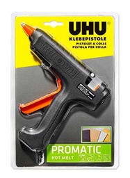UHU 48380 Promatic Hot Melt - Pistola termofusible (incluye 3 cartuchos), Multicolor
